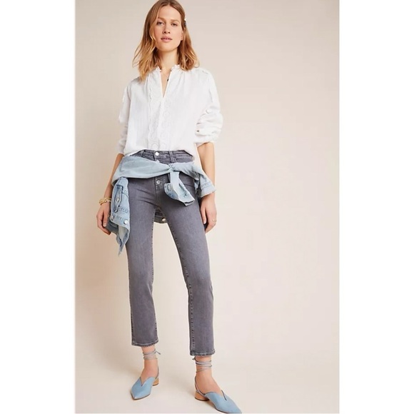 AG The Isabelle High-Rise Button-Fly Slim Jeans - Picture 1 of 11